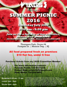 IAGS Picnic Flyer 2016