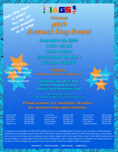 2022 IAGS Annual Day Flyer