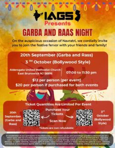 2025 IAGS Garba and Raas Flyer