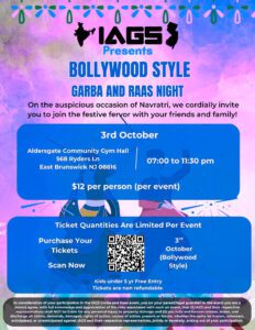 2025 IAGS Bollywood Garba Flyer